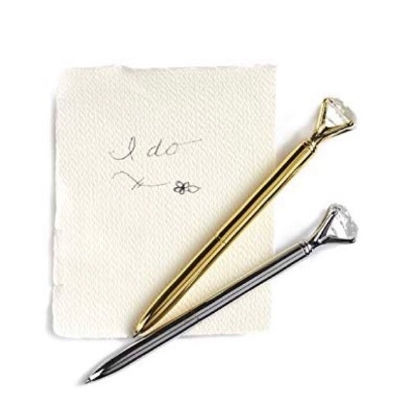 Two’s Company Other - Signed with Love Gold Diamond Wedding Pen